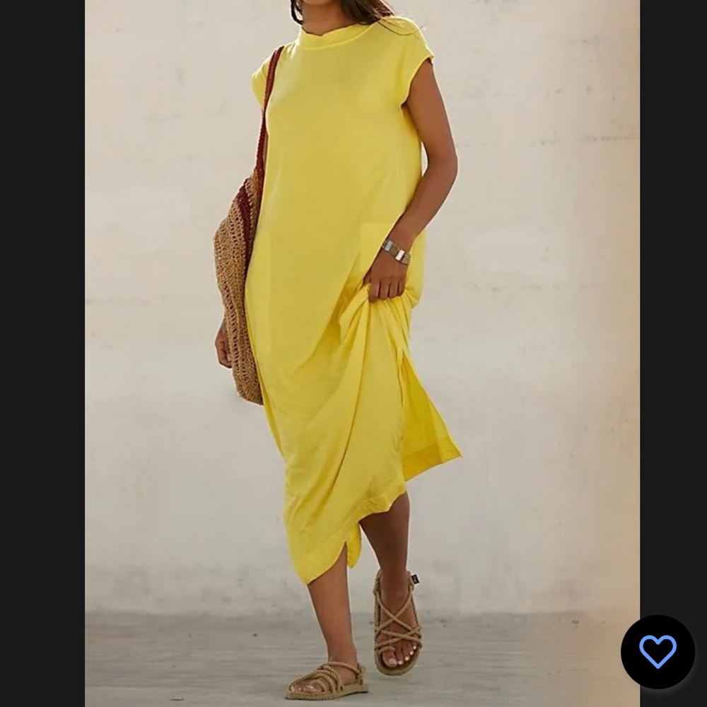 NWOT Free People Beach All Day Long Tee Shirt Dress Z541-95